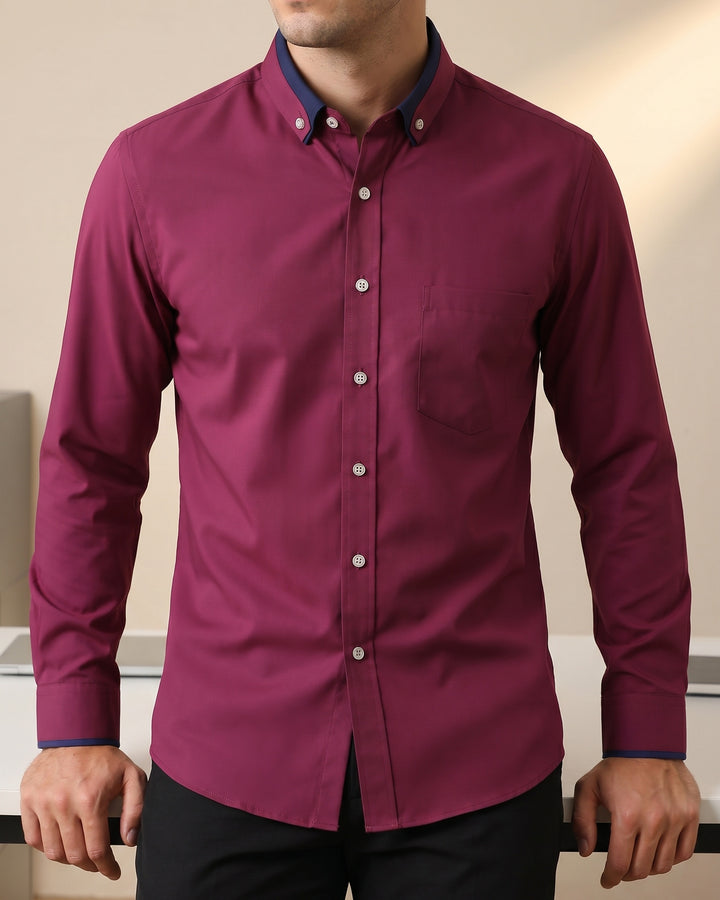 Giacomo Smooth Woven Button-Down Shirt