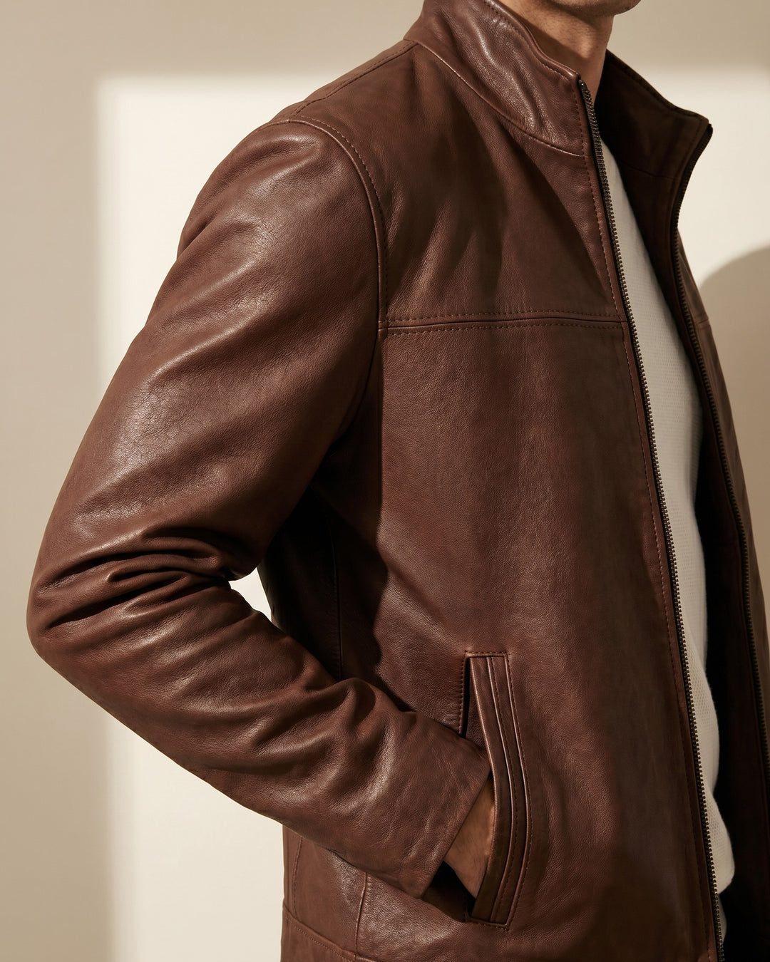 Armando Faux Leather Jacket