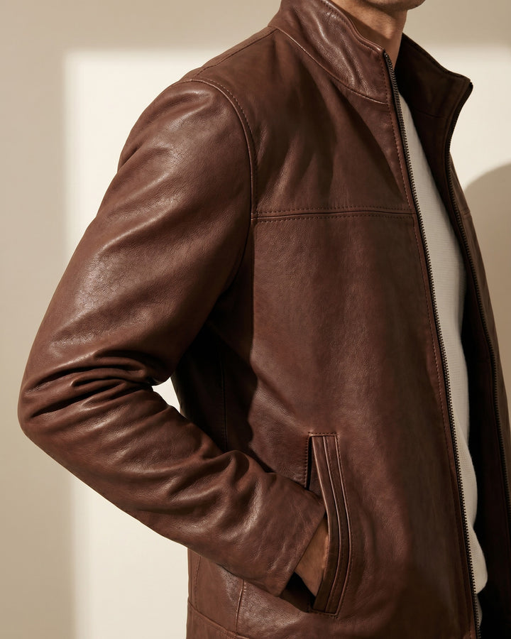 Armando Faux Leather Jacket