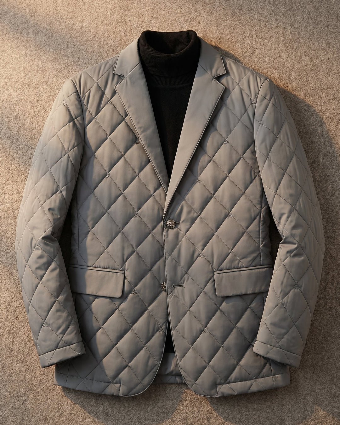 Dario Chenille Blend Quilted Jacket