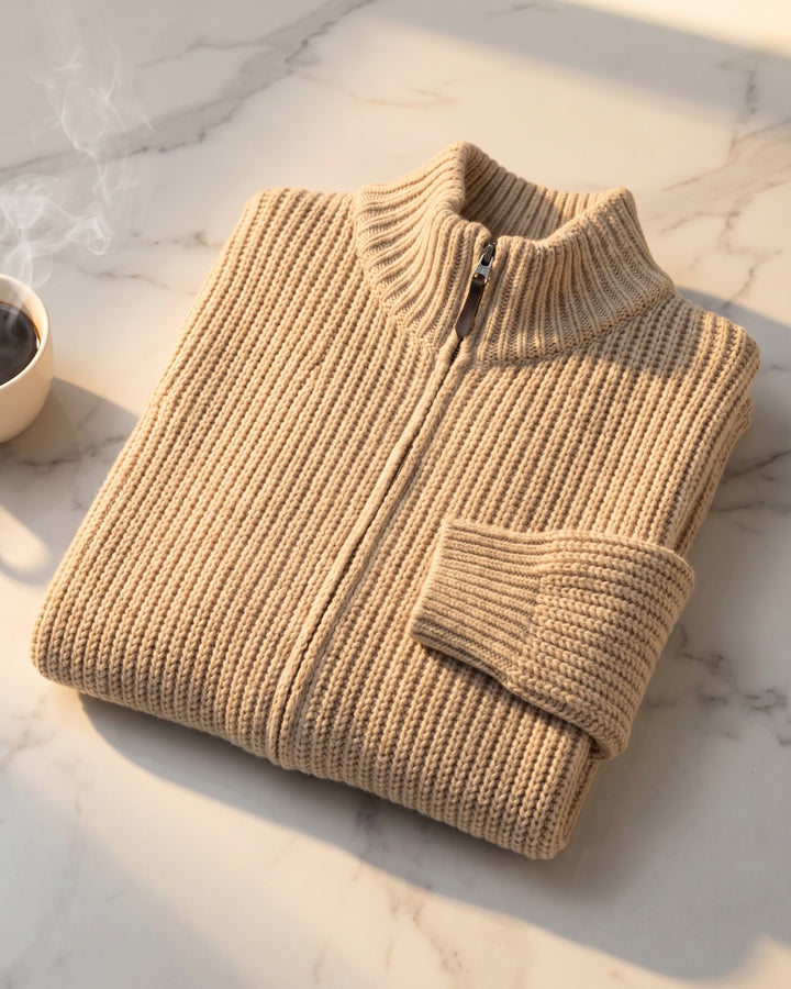 Dante Cotton-Blend Zip Cardigan