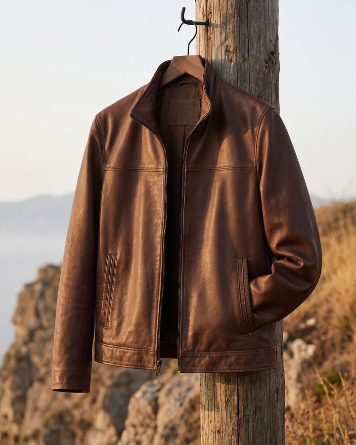 Armando Faux Leather Jacket