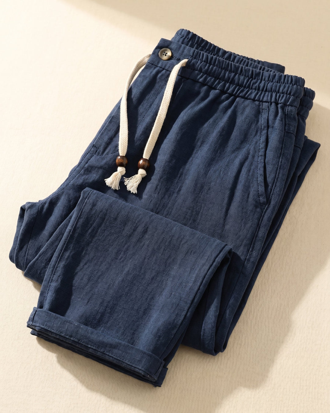 Raffaele Linen Drawstring Trousers