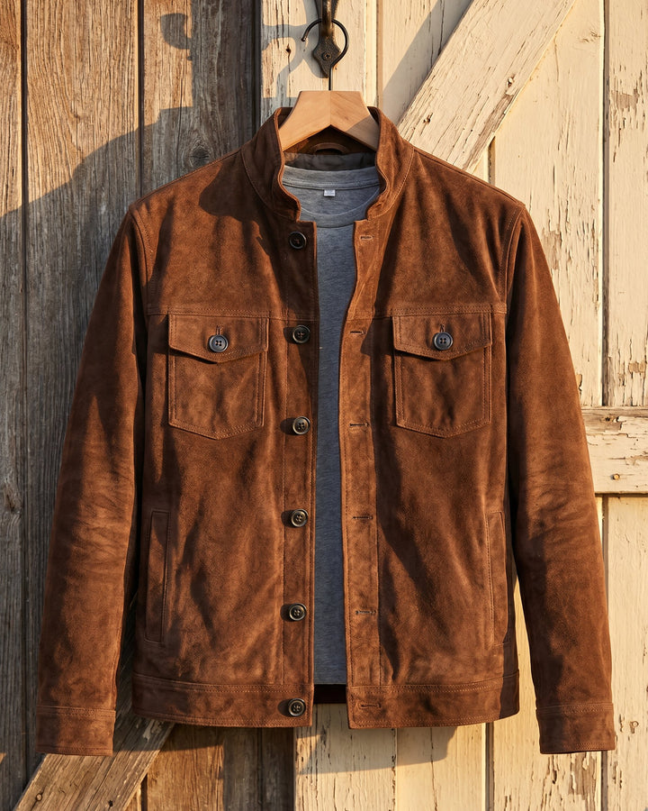 Vincenzo Suede Shirt Jacket