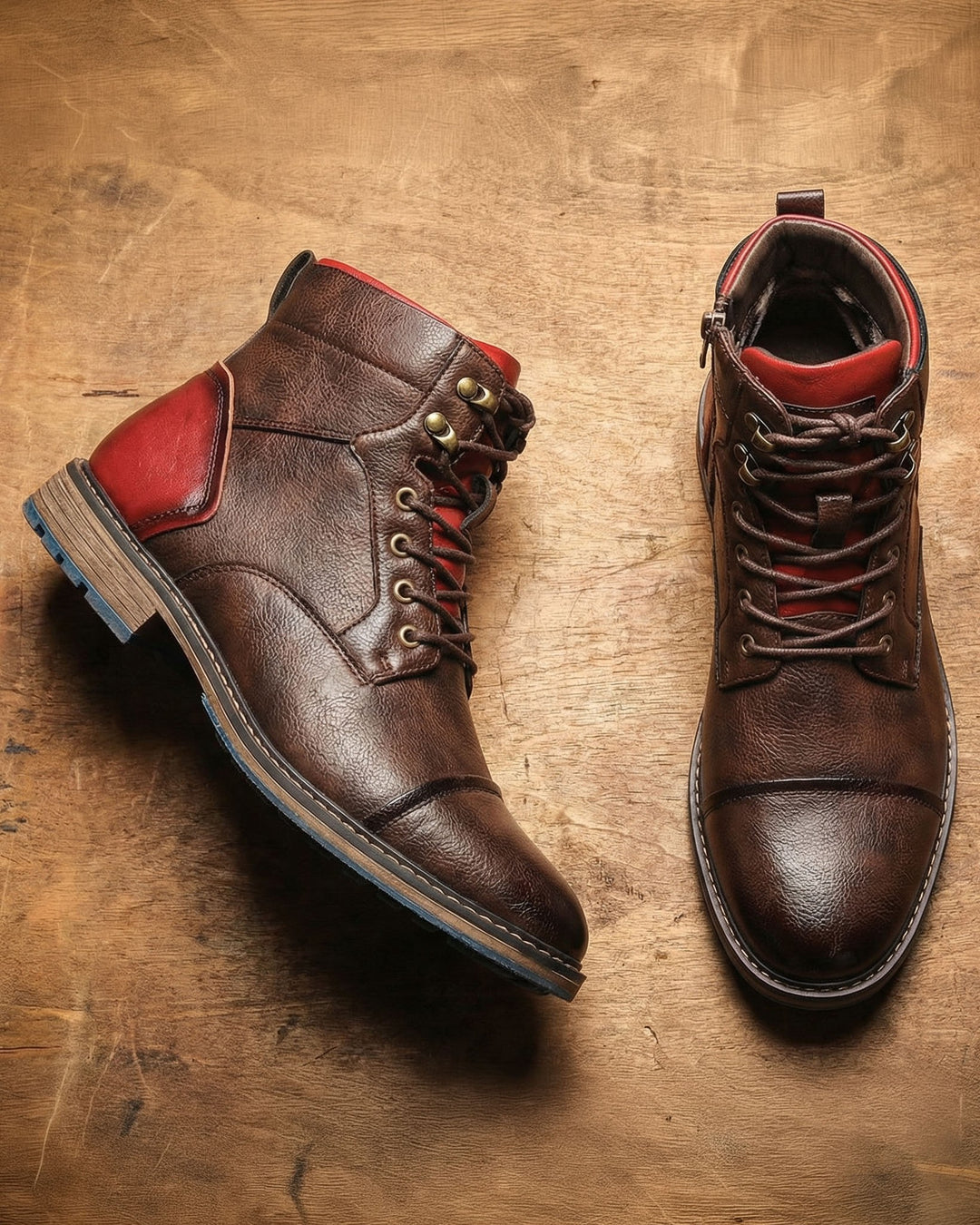 Tiberio Structured Leather Boot