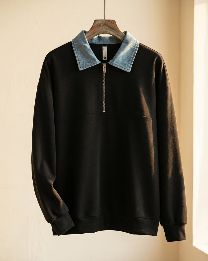 Dario Cotton-Blend Half-Zip Pullover