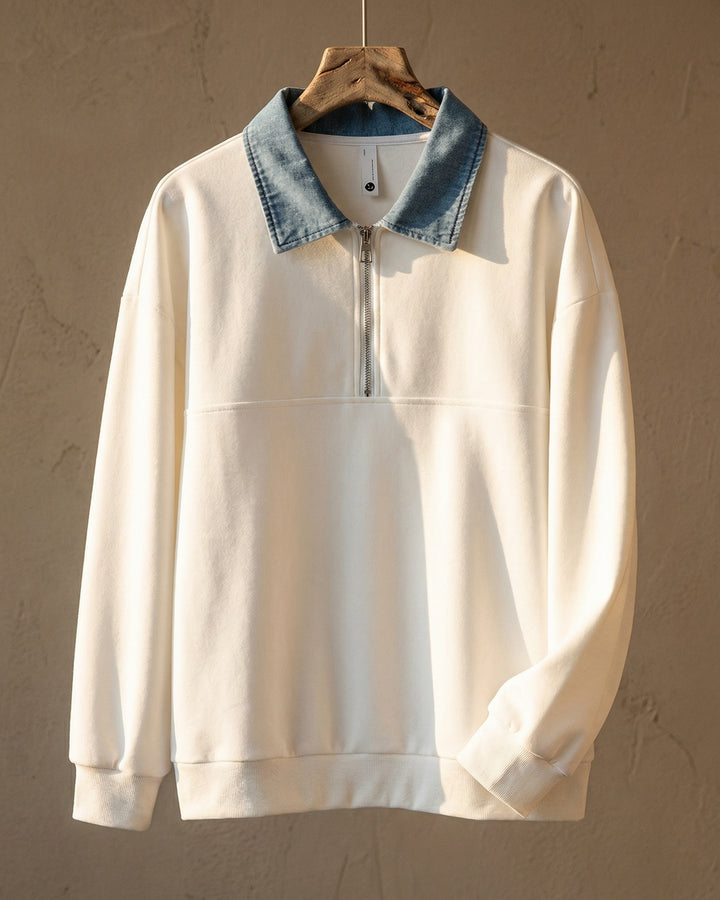 Dario Cotton-Blend Half-Zip Pullover