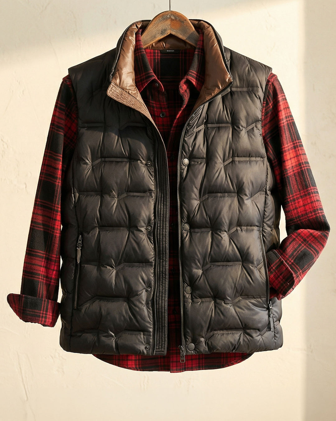 Lorenzo White Duck Down Vest