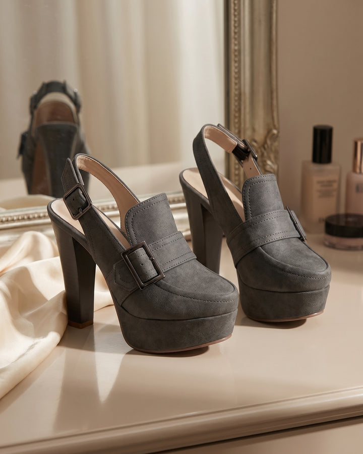 Teodora Platform Slingback Loafers
