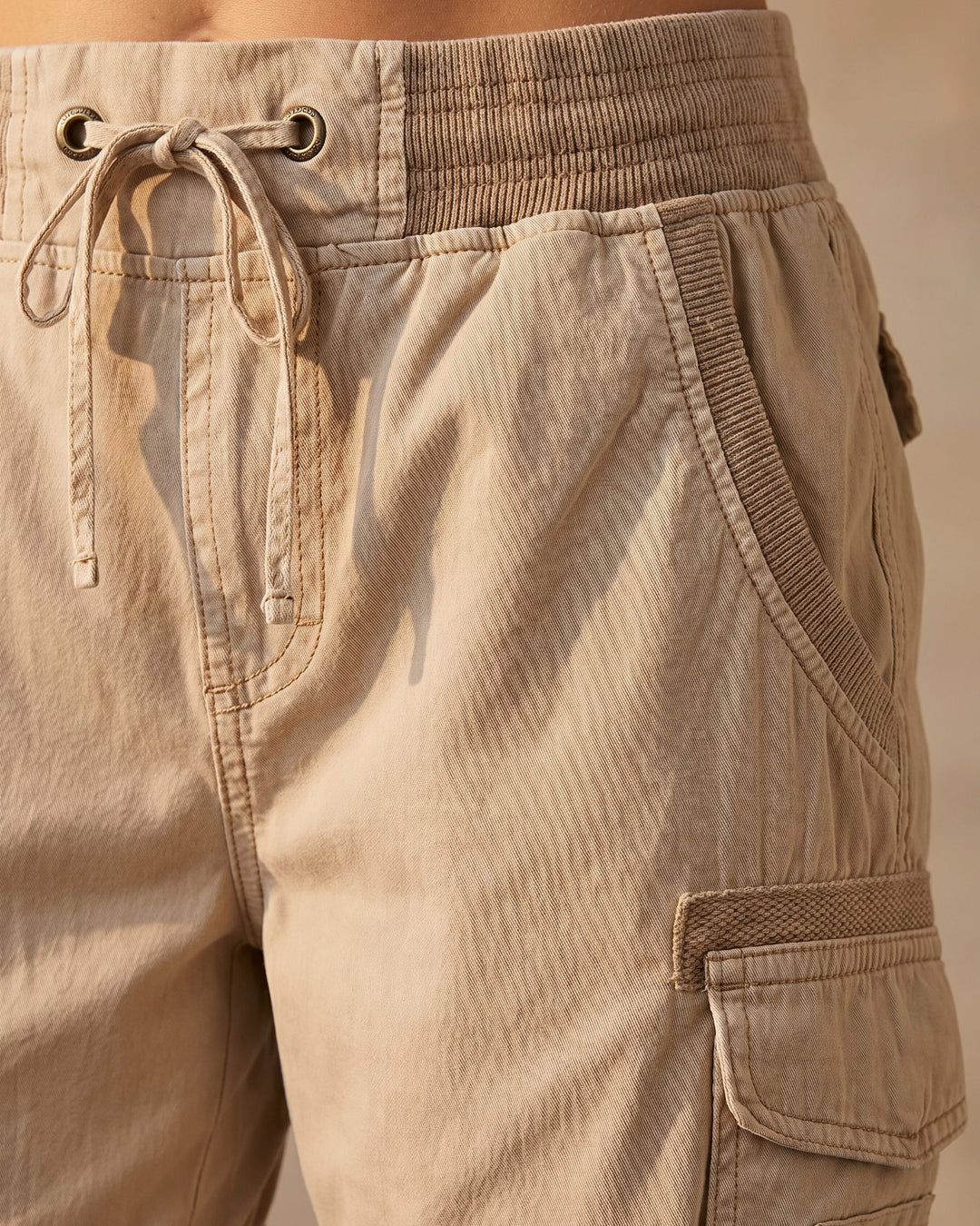 Paloma Cotton Blend Cargo Shorts
