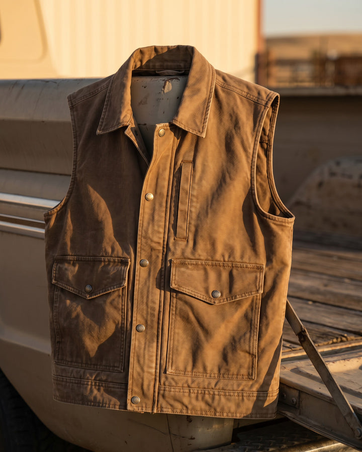 Edoardo Cotton Cargo Vest