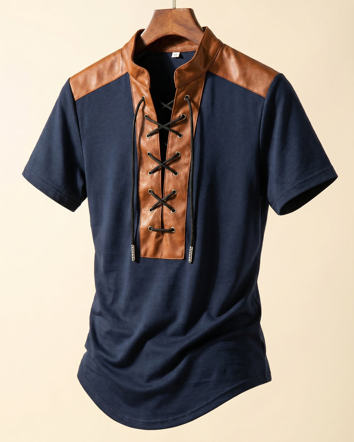 Renzo Lace-Up T-Shirt