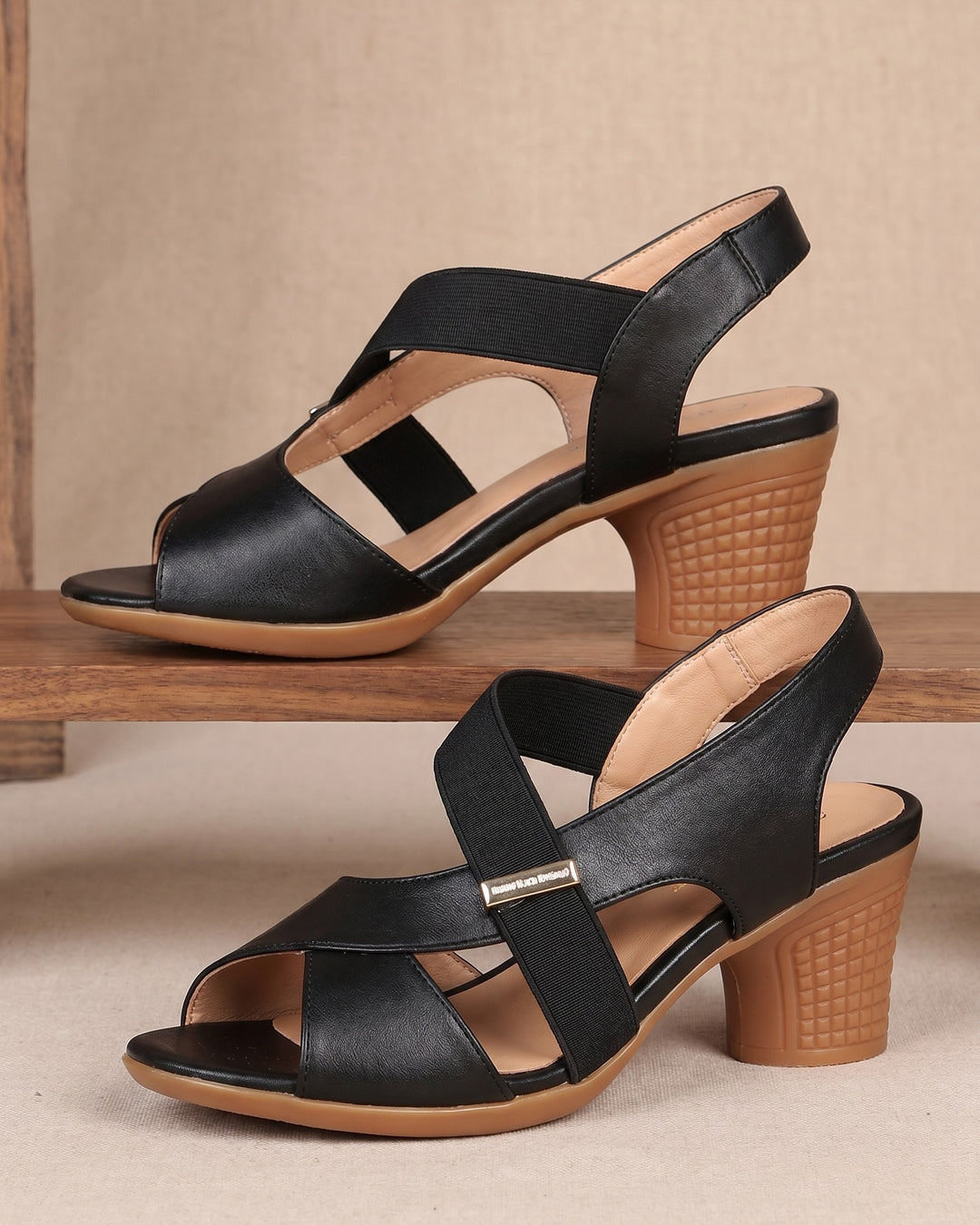 Rafaela Vegan Leather Heeled Sandal