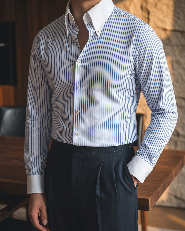 Rocco Striped Button-Down Shirt