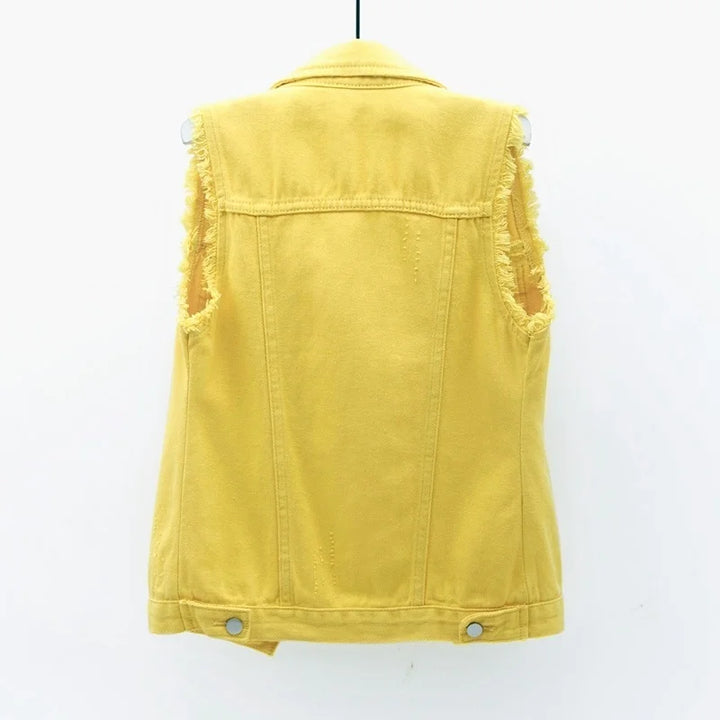 Liliane Cotton Denim Vest