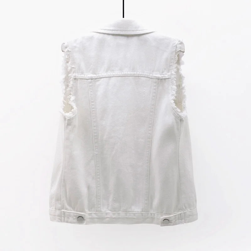 Liliane Cotton Denim Vest