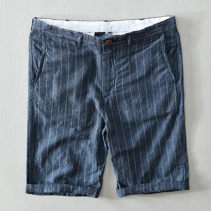 Alonso Striped Linen Shorts