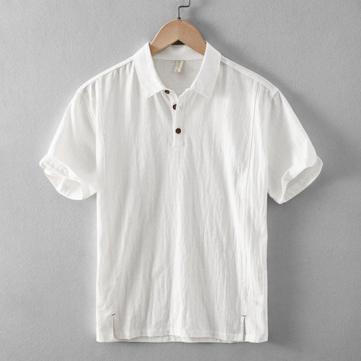 Laurent Linen Polo Shirt