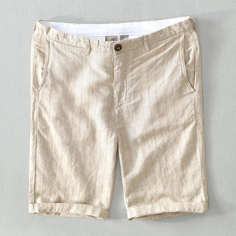 Alonso Striped Linen Shorts