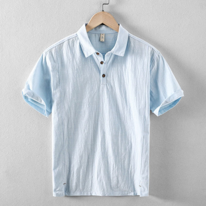 Laurent Linen Polo Shirt