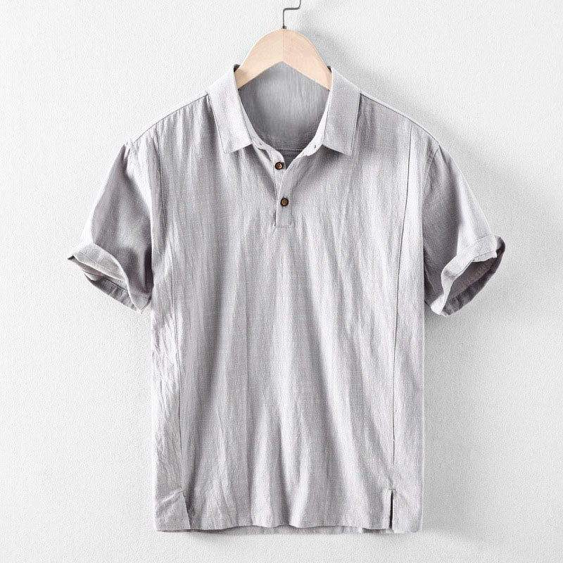 Laurent Linen Polo Shirt