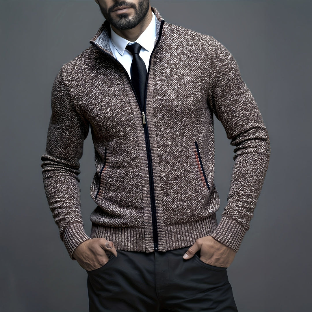 Matteo Knit Zip Sweater