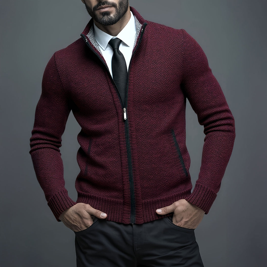 Matteo Knit Zip Sweater