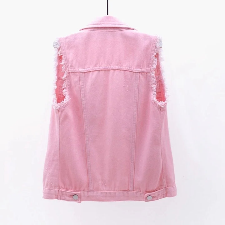 Liliane Cotton Denim Vest