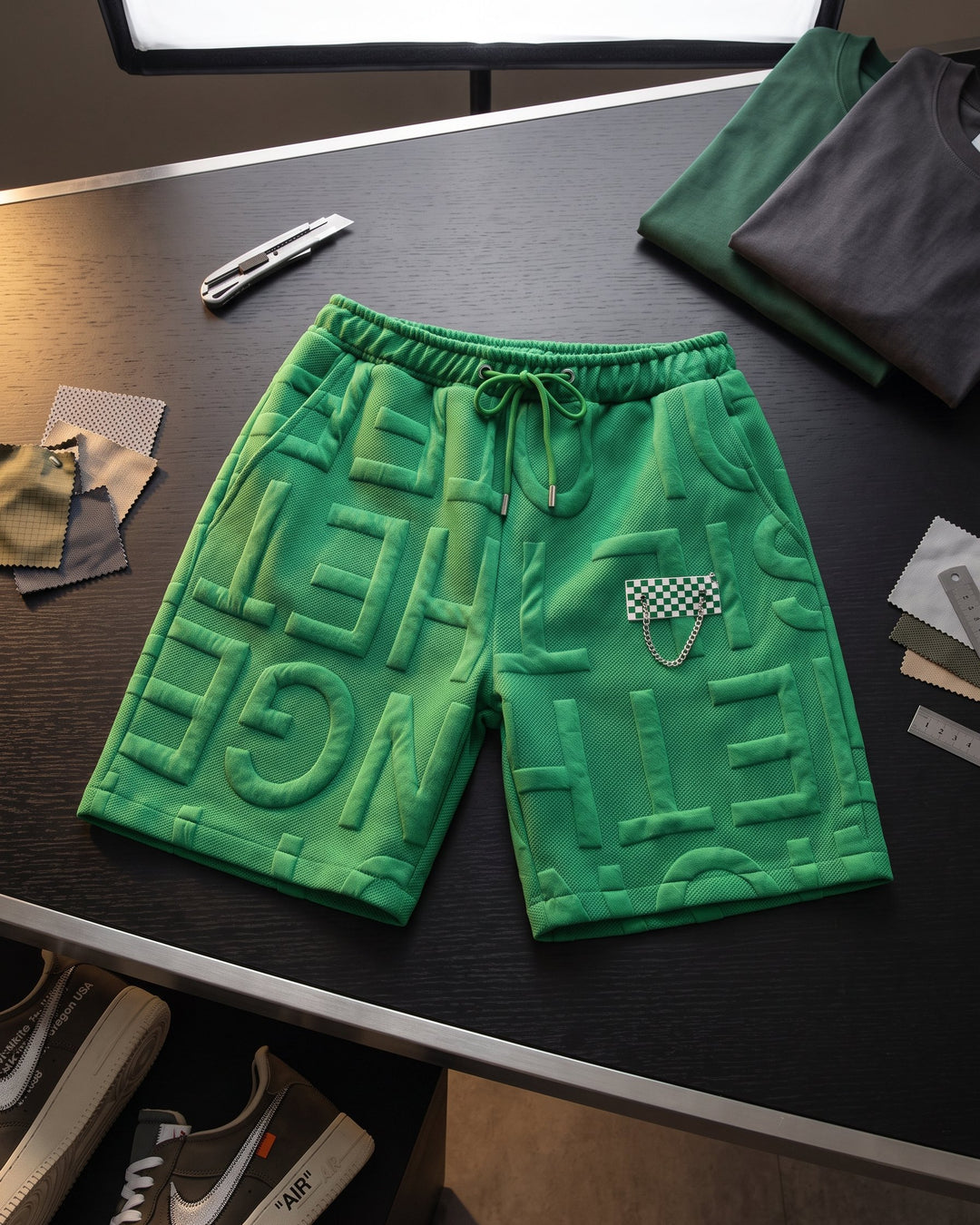 Domenico Embossed Shorts