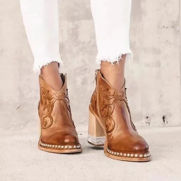 Marisol Studded Western Boots