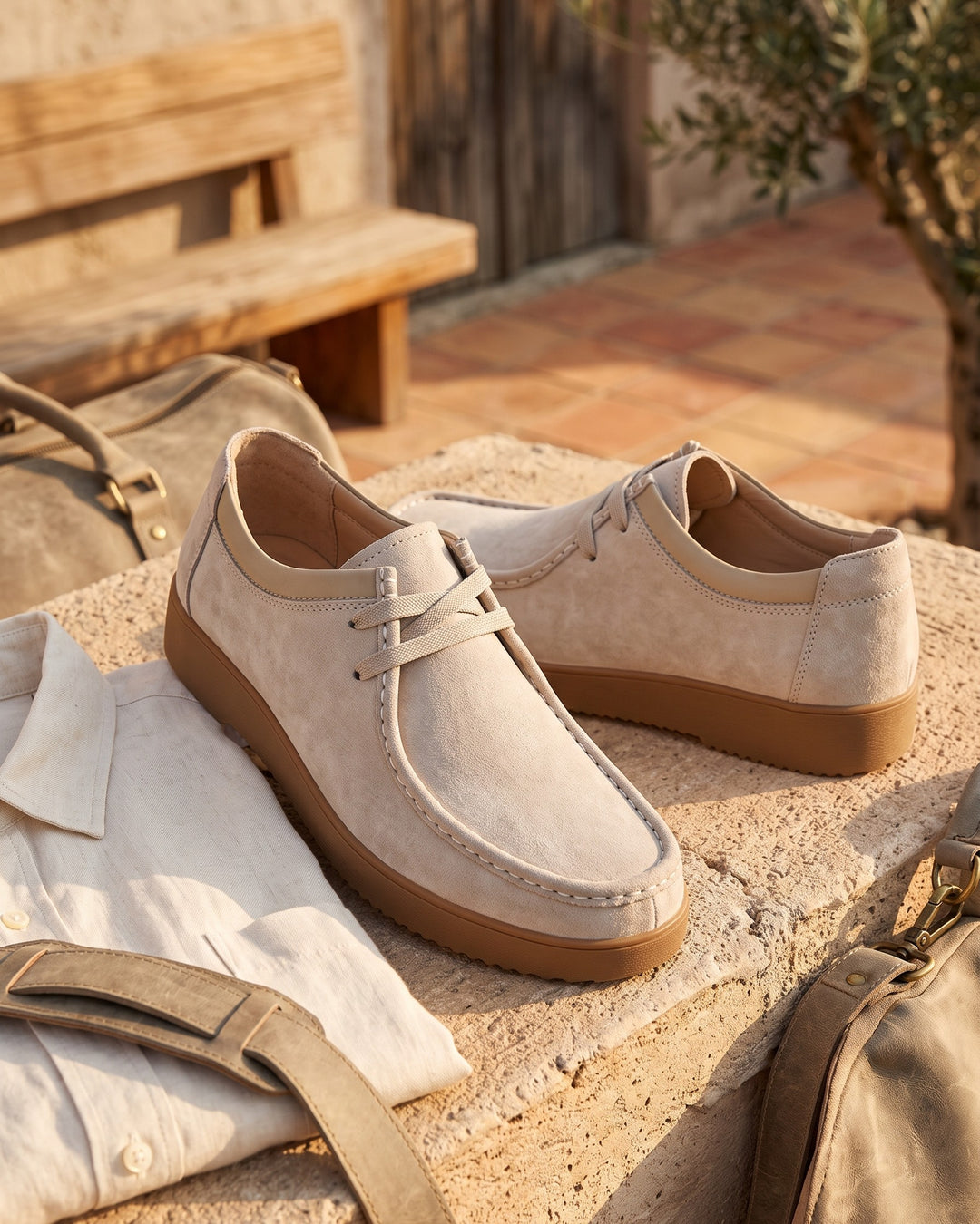 Loris Leather Moccasin Lace-Up