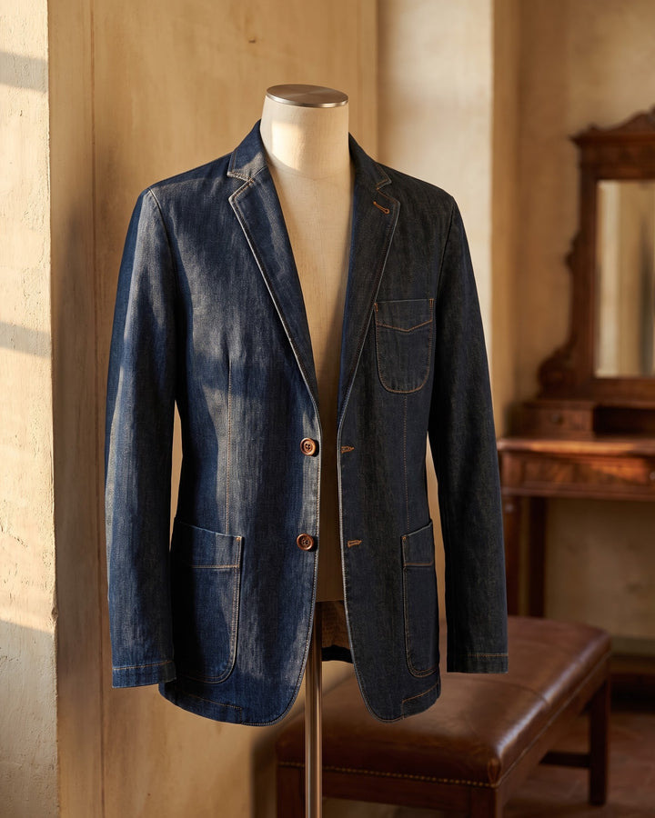 Lino Denim Blazer
