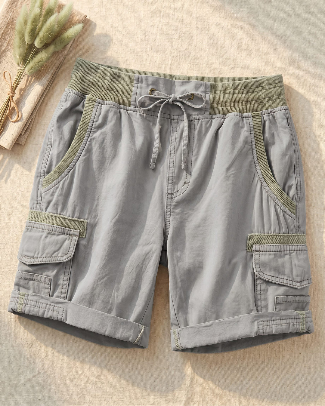 Paloma Cotton Blend Cargo Shorts