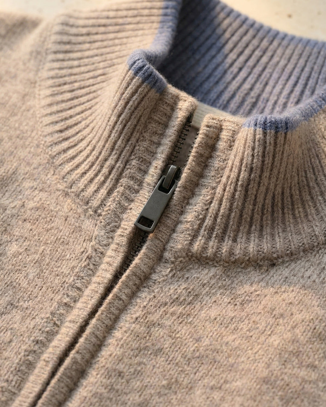 Valerio Wool Zip Cardigan