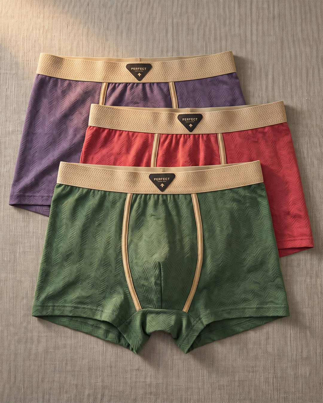 Vincenzo Chevron Cotton Trunks