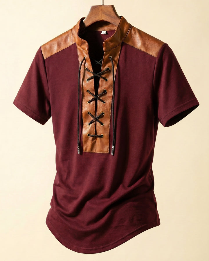 Renzo Lace-Up T-Shirt
