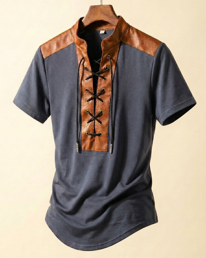 Renzo Lace-Up T-Shirt