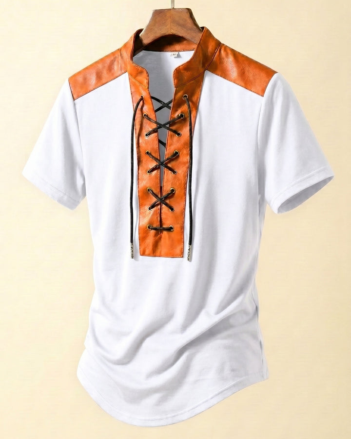 Renzo Lace-Up T-Shirt