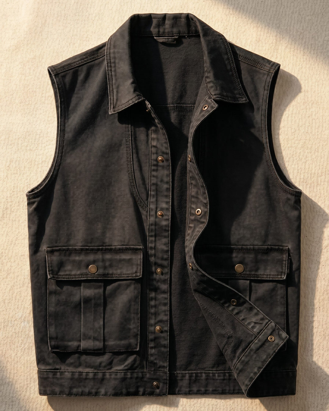Edoardo Cotton Cargo Vest