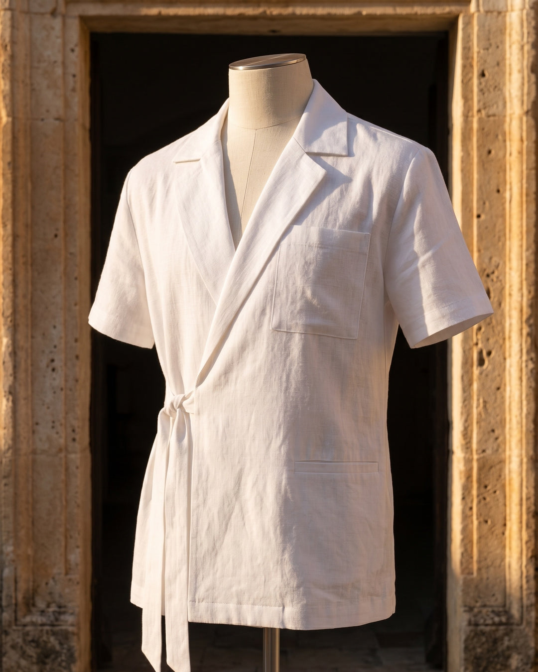 Massimo Linen Wrap Shirt