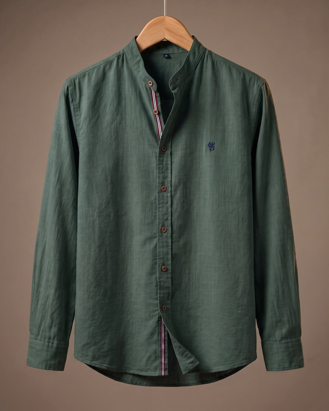 Ramiro Cotton Mandarin Collar Shirt