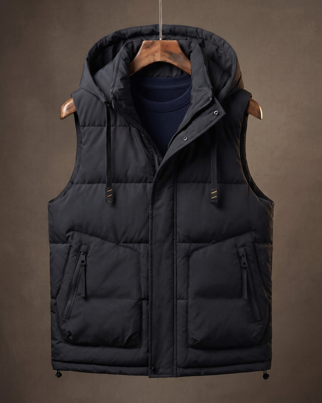 Luciano Hooded Puffer Vest