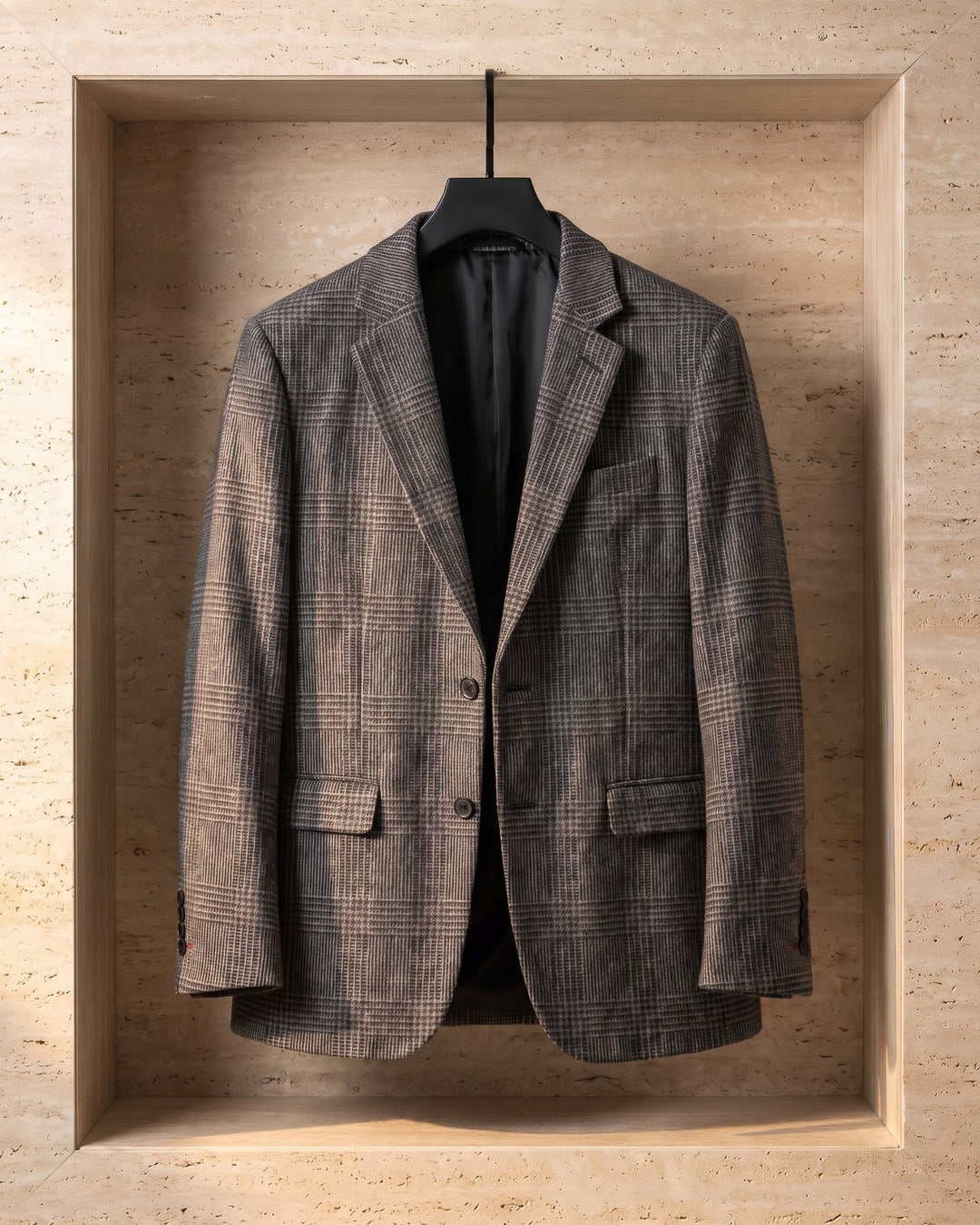 Giovanni Wool Glen Plaid Blazer