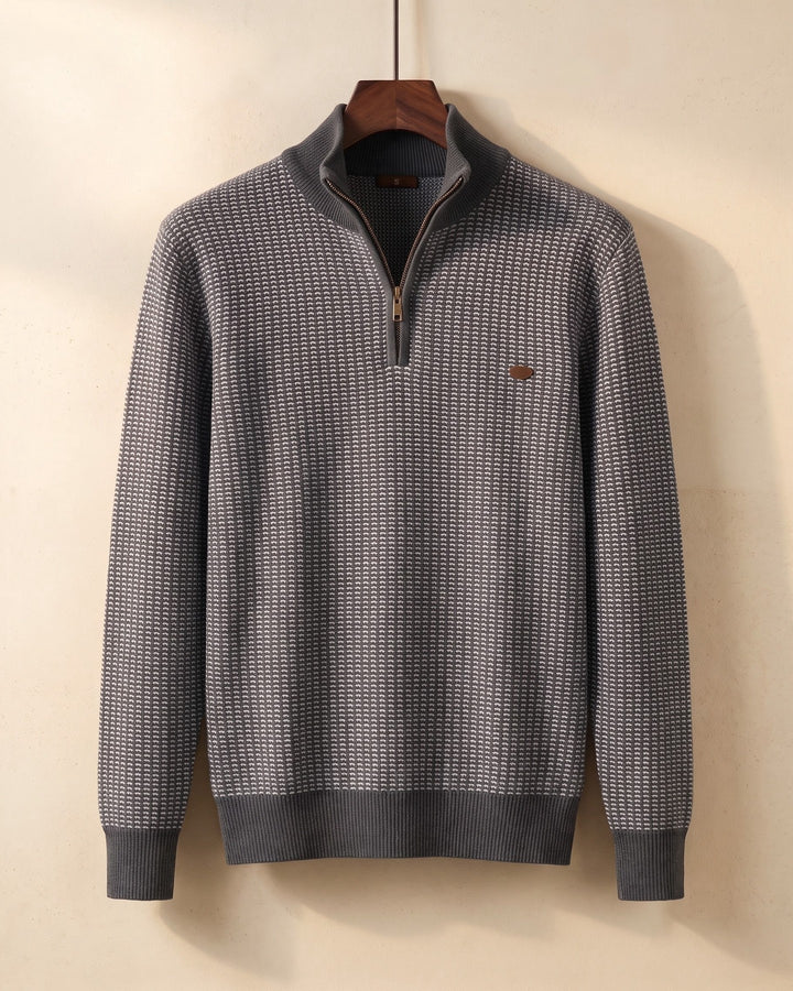 Lucio Cotton Quarter-Zip Sweater