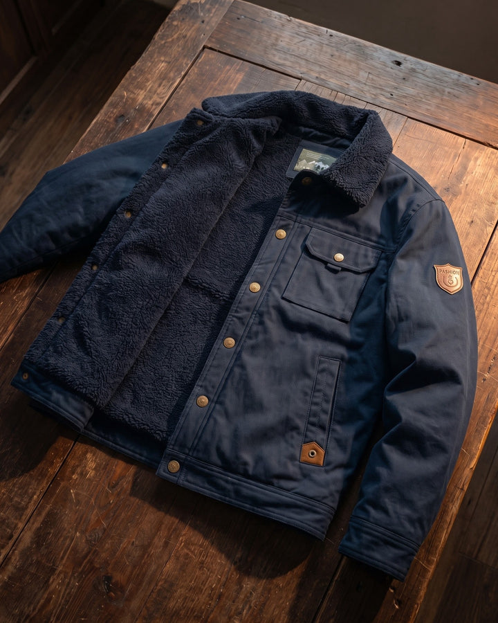 Ermanno Sherpa-Lined Canvas Jacket