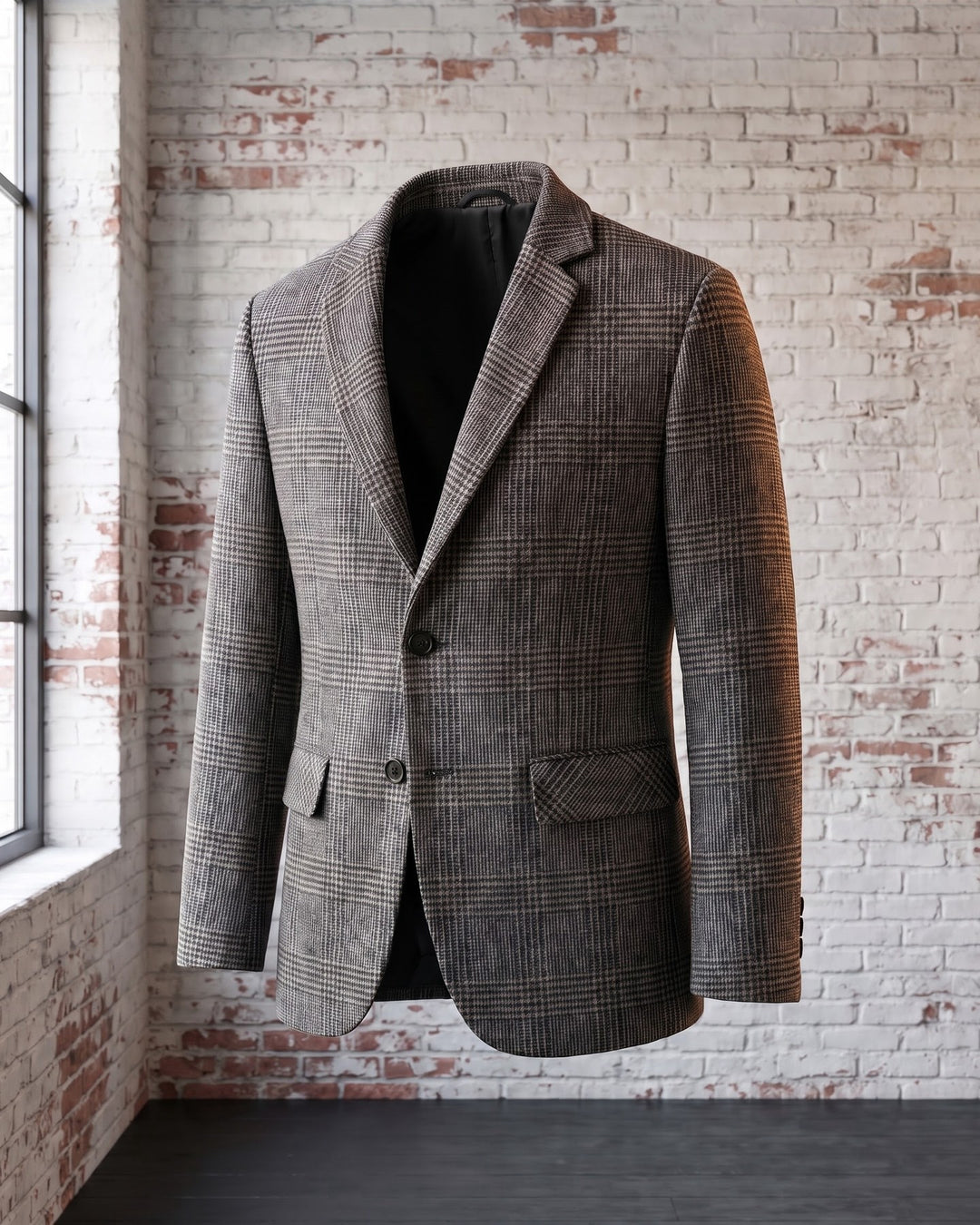 Giovanni Wool Glen Plaid Blazer