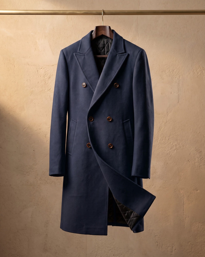 Alessandro Wool Double-Breasted Overcoat