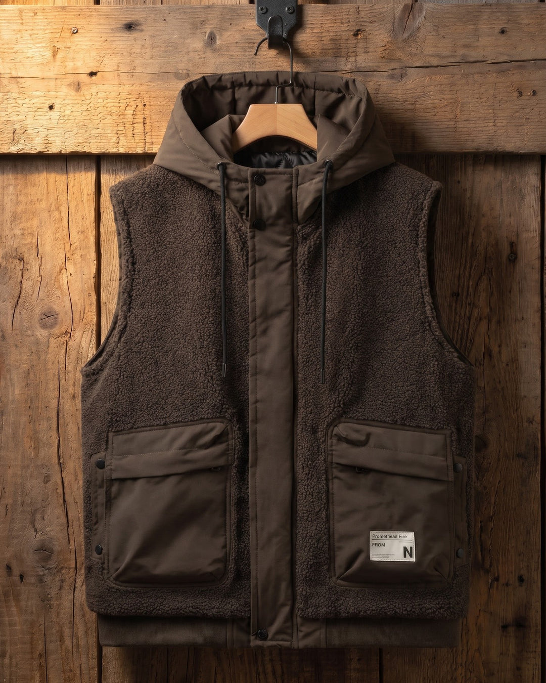 Teodoro Sherpa Hooded Vest
