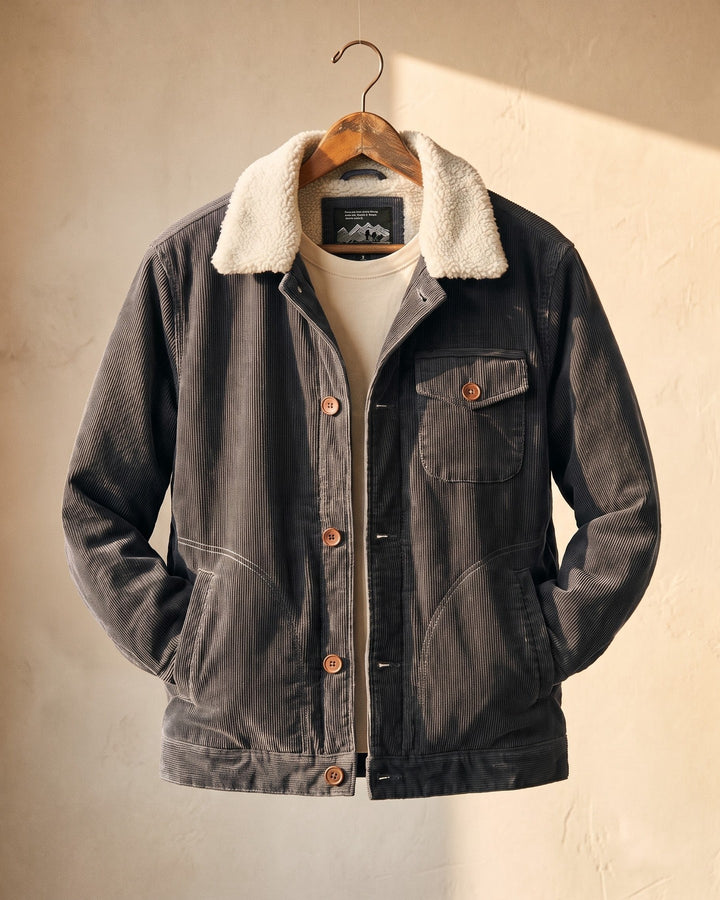 Ludovico Corduroy Sherpa-Collar Jacket