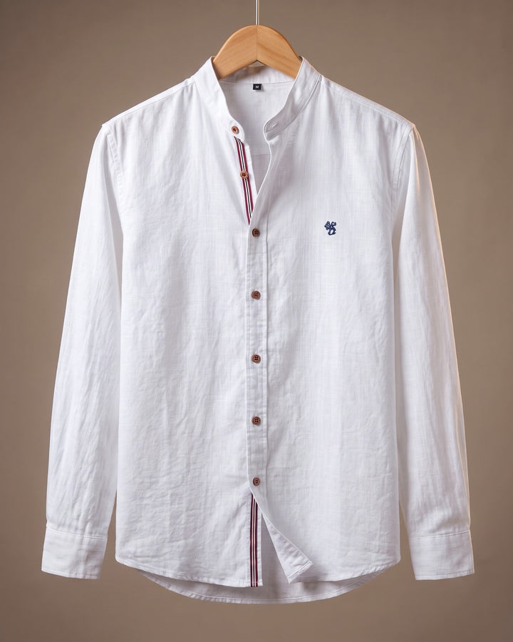Ramiro Cotton Mandarin Collar Shirt